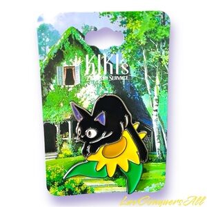 Studio Ghibli Kiki's Delivery Service Jiji Sunflower Enamel Pin
